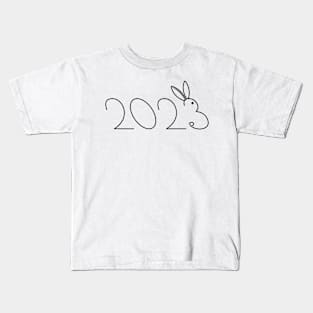 Minimalist 2023 New Year Kids T-Shirt